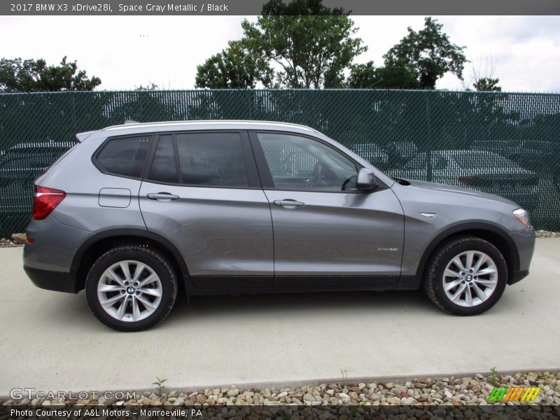 Space Gray Metallic / Black 2017 BMW X3 xDrive28i