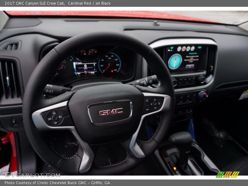 Cardinal Red / Jet Black 2017 GMC Canyon SLE Crew Cab