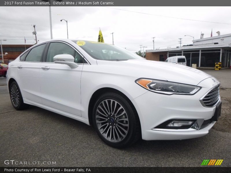 Oxford White / Medium Soft Ceramic 2017 Ford Fusion Titanium