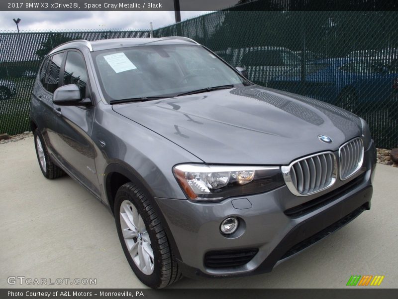 Space Gray Metallic / Black 2017 BMW X3 xDrive28i