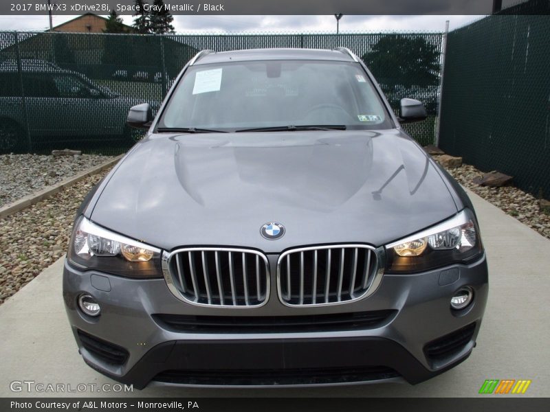 Space Gray Metallic / Black 2017 BMW X3 xDrive28i