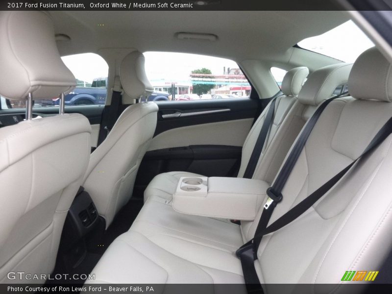 Oxford White / Medium Soft Ceramic 2017 Ford Fusion Titanium
