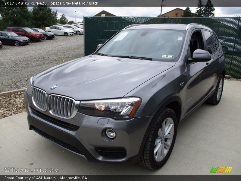 Space Gray Metallic / Black 2017 BMW X3 xDrive28i