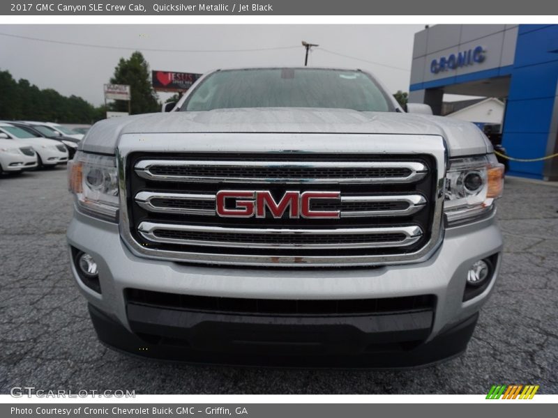 Quicksilver Metallic / Jet Black 2017 GMC Canyon SLE Crew Cab
