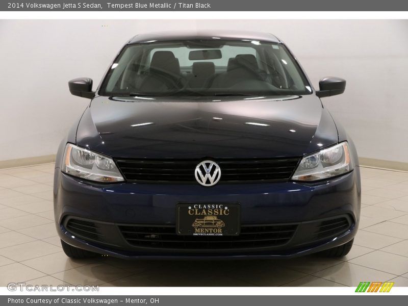 Tempest Blue Metallic / Titan Black 2014 Volkswagen Jetta S Sedan