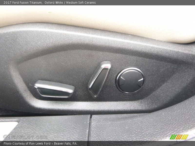 Oxford White / Medium Soft Ceramic 2017 Ford Fusion Titanium