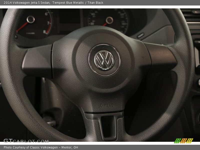 Tempest Blue Metallic / Titan Black 2014 Volkswagen Jetta S Sedan