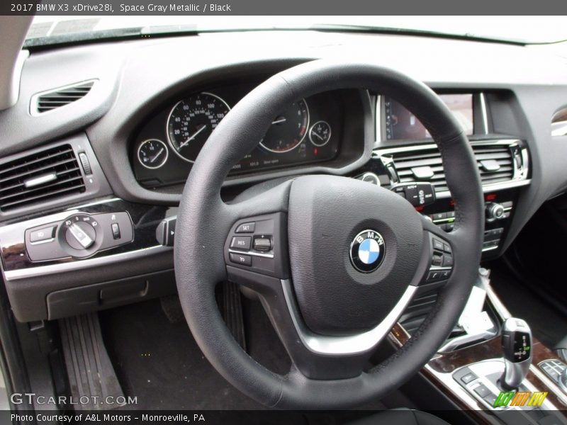 Space Gray Metallic / Black 2017 BMW X3 xDrive28i