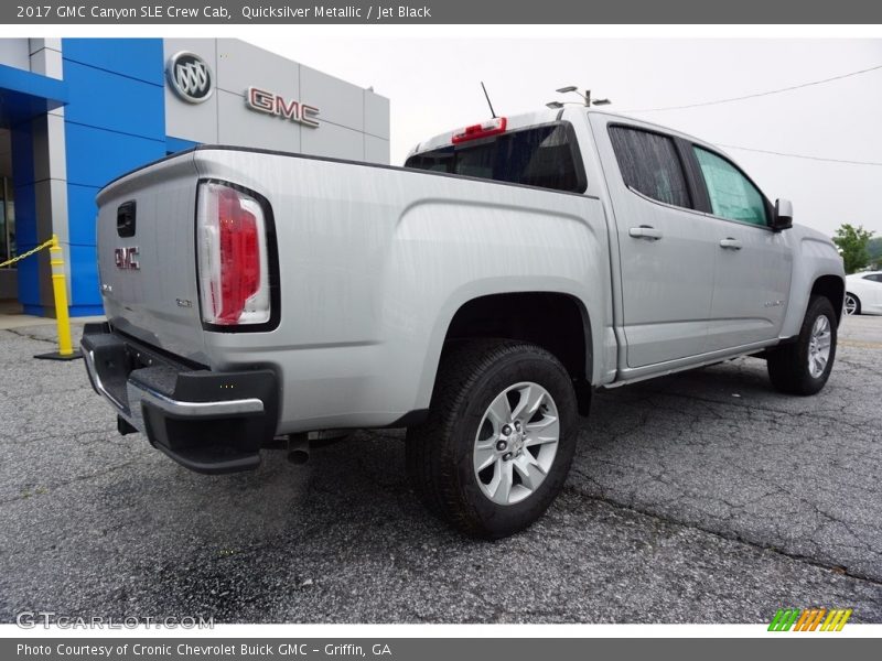 Quicksilver Metallic / Jet Black 2017 GMC Canyon SLE Crew Cab