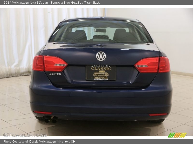 Tempest Blue Metallic / Titan Black 2014 Volkswagen Jetta S Sedan