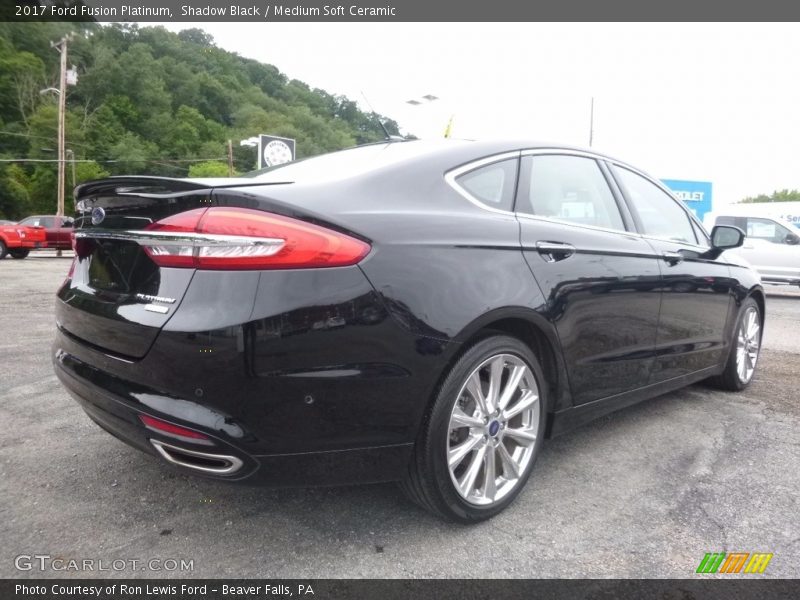 Shadow Black / Medium Soft Ceramic 2017 Ford Fusion Platinum