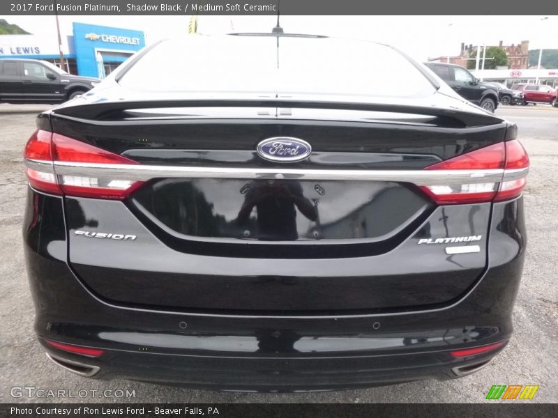 Shadow Black / Medium Soft Ceramic 2017 Ford Fusion Platinum