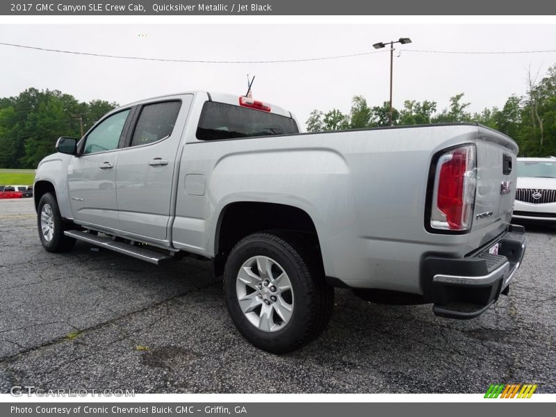 Quicksilver Metallic / Jet Black 2017 GMC Canyon SLE Crew Cab