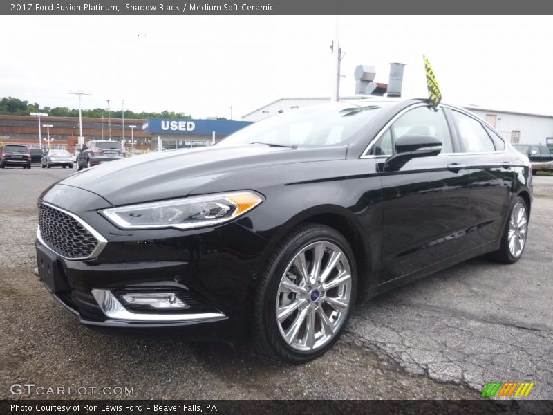 Shadow Black / Medium Soft Ceramic 2017 Ford Fusion Platinum