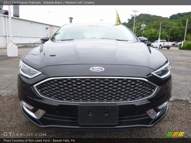 Shadow Black / Medium Soft Ceramic 2017 Ford Fusion Platinum