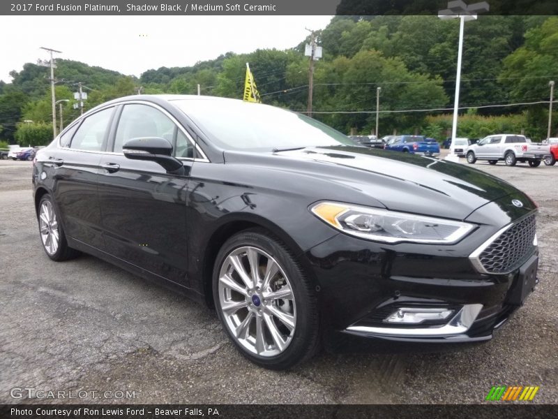 Shadow Black / Medium Soft Ceramic 2017 Ford Fusion Platinum