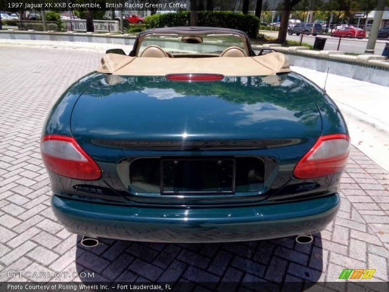 British Racing Green / Coffee 1997 Jaguar XK XK8 Convertible
