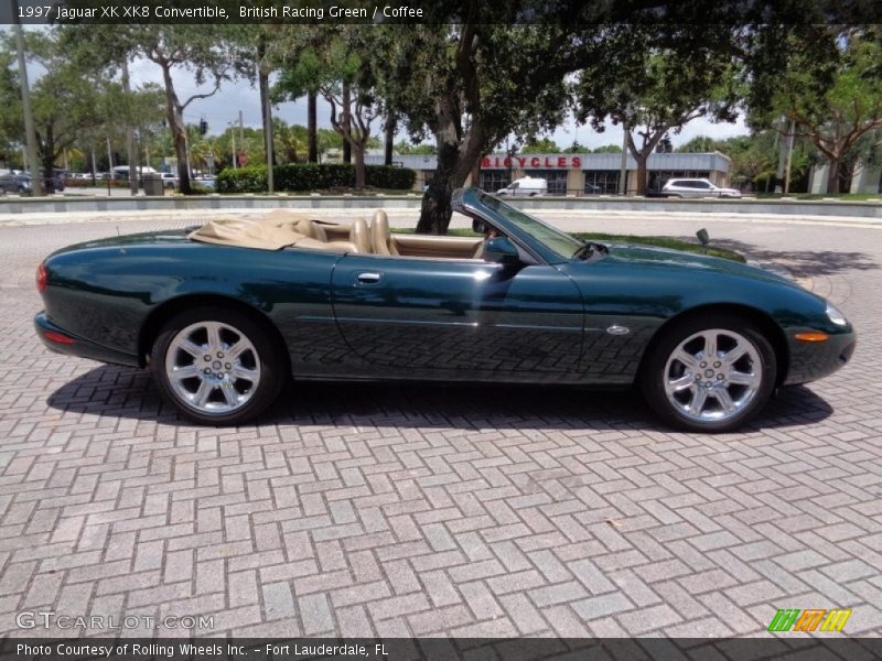 British Racing Green / Coffee 1997 Jaguar XK XK8 Convertible