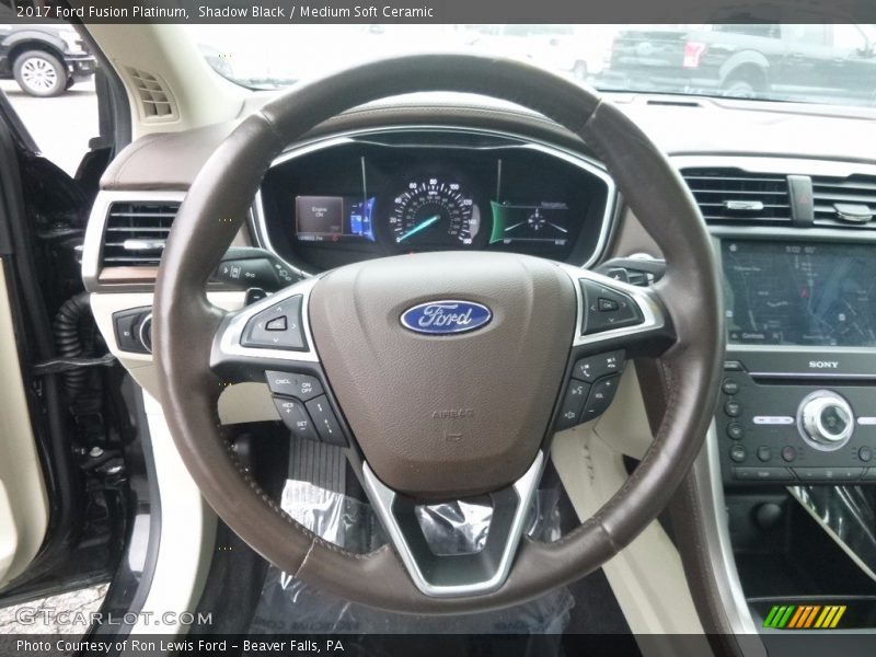 Shadow Black / Medium Soft Ceramic 2017 Ford Fusion Platinum