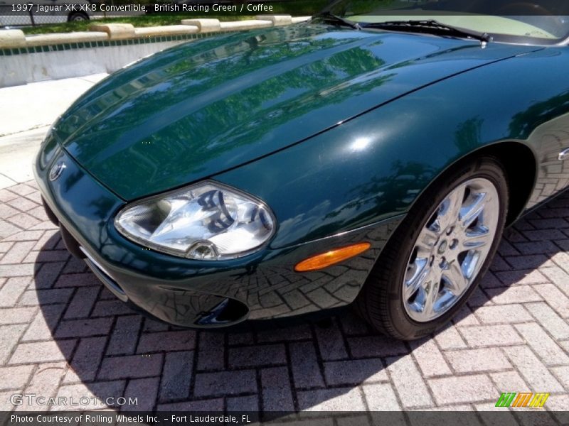 British Racing Green / Coffee 1997 Jaguar XK XK8 Convertible