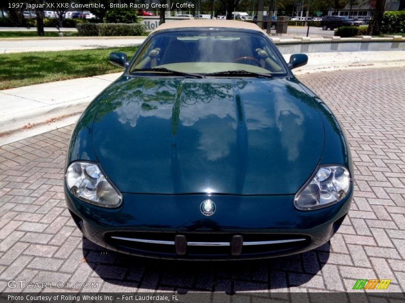 British Racing Green / Coffee 1997 Jaguar XK XK8 Convertible