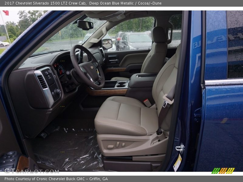 Deep Ocean Blue Metallic / Cocoa/­Dune 2017 Chevrolet Silverado 1500 LTZ Crew Cab