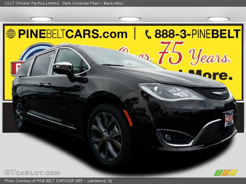 Dark Cordovan Pearl / Black/Alloy 2017 Chrysler Pacifica Limited