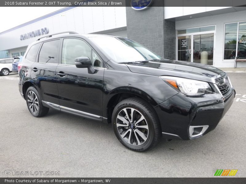 Crystal Black Silica / Brown 2018 Subaru Forester 2.0XT Touring