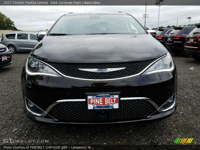 Dark Cordovan Pearl / Black/Alloy 2017 Chrysler Pacifica Limited