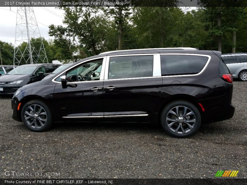 Dark Cordovan Pearl / Black/Alloy 2017 Chrysler Pacifica Limited