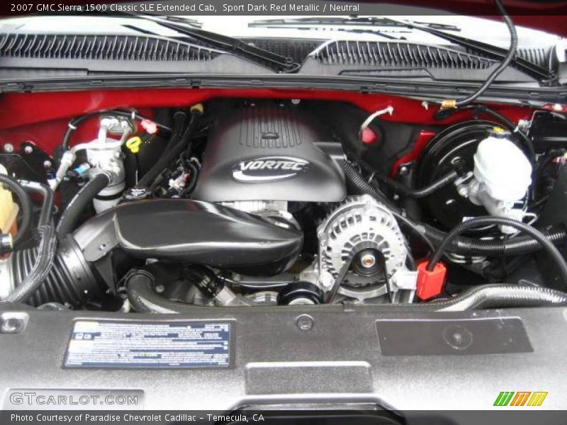 Sport Dark Red Metallic / Neutral 2007 GMC Sierra 1500 Classic SLE Extended Cab