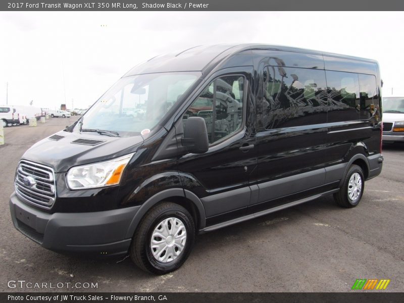 Shadow Black / Pewter 2017 Ford Transit Wagon XLT 350 MR Long