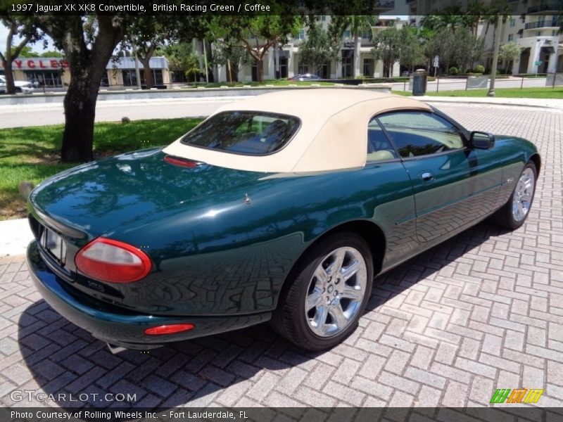 British Racing Green / Coffee 1997 Jaguar XK XK8 Convertible