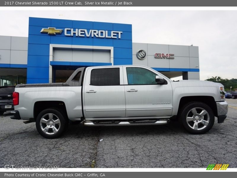 Silver Ice Metallic / Jet Black 2017 Chevrolet Silverado 1500 LT Crew Cab