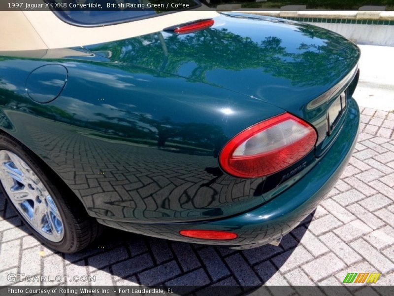 British Racing Green / Coffee 1997 Jaguar XK XK8 Convertible