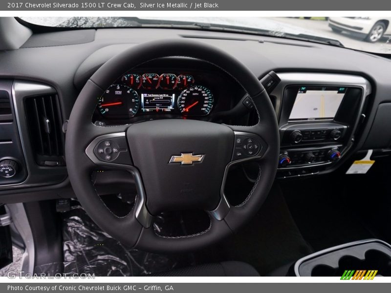 Silver Ice Metallic / Jet Black 2017 Chevrolet Silverado 1500 LT Crew Cab