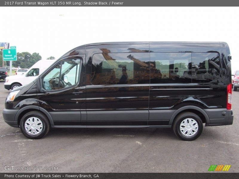 Shadow Black / Pewter 2017 Ford Transit Wagon XLT 350 MR Long
