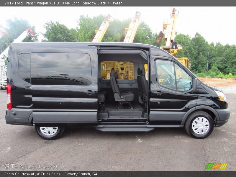 Shadow Black / Pewter 2017 Ford Transit Wagon XLT 350 MR Long