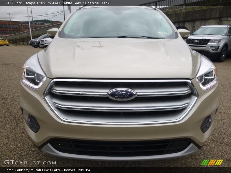 White Gold / Charcoal Black 2017 Ford Escape Titanium 4WD