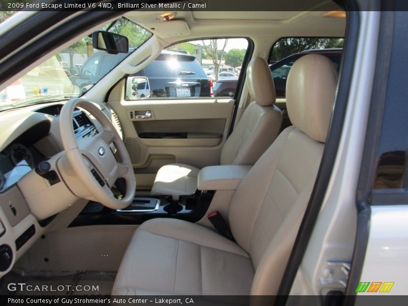 Brilliant Silver Metallic / Camel 2009 Ford Escape Limited V6 4WD
