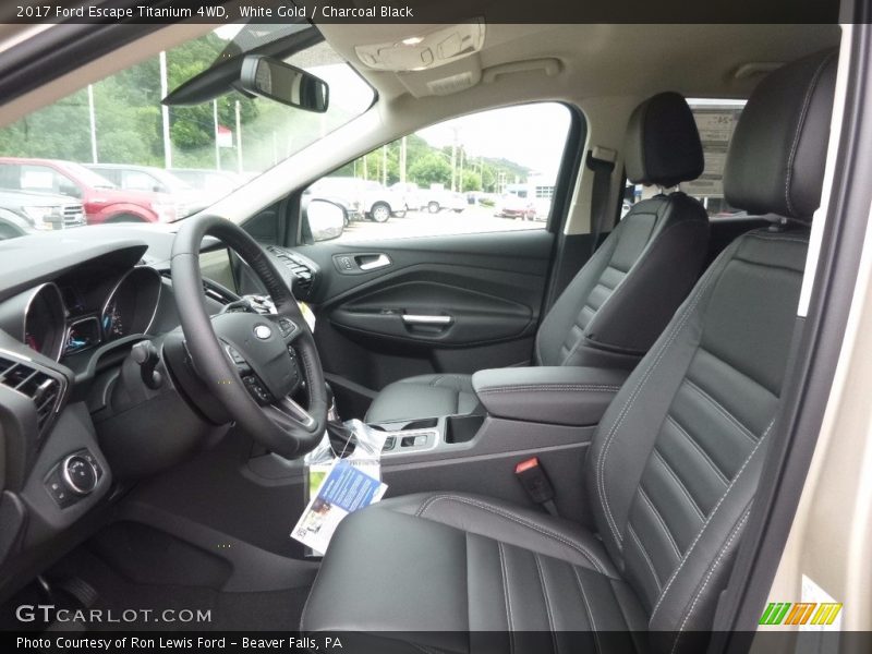 White Gold / Charcoal Black 2017 Ford Escape Titanium 4WD