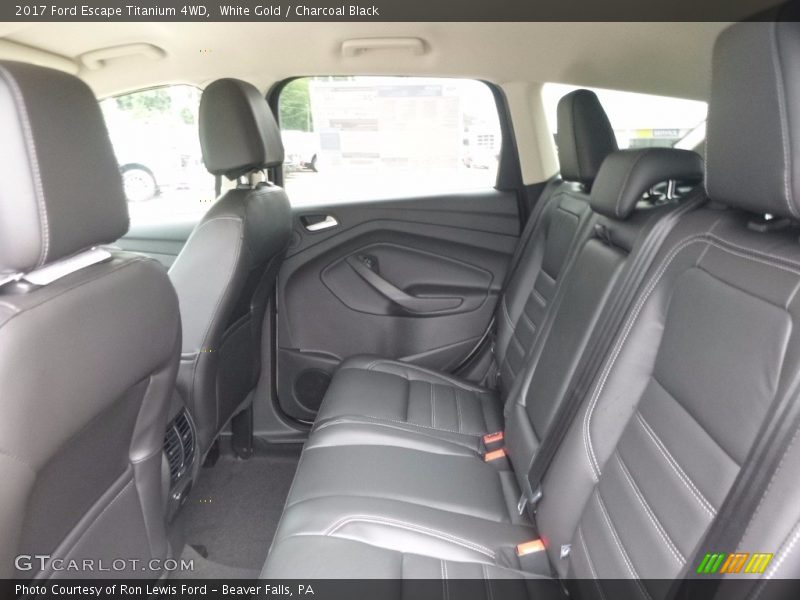 White Gold / Charcoal Black 2017 Ford Escape Titanium 4WD