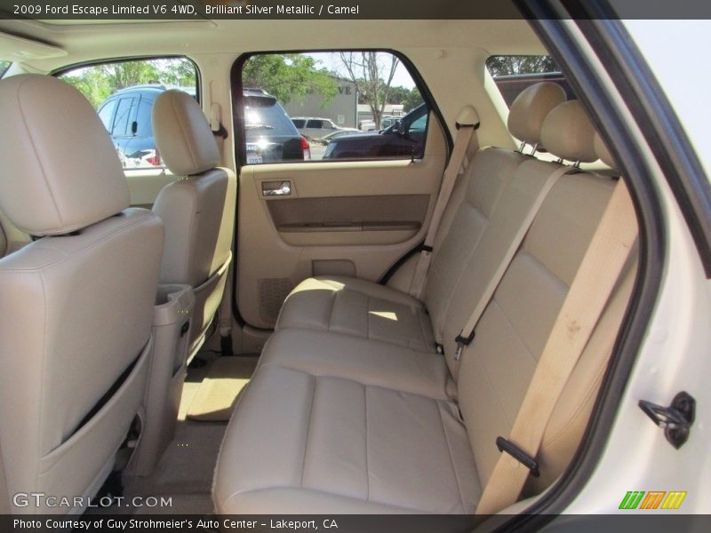 Brilliant Silver Metallic / Camel 2009 Ford Escape Limited V6 4WD