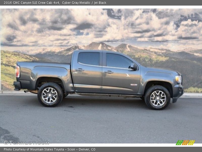 Cyber Gray Metallic / Jet Black 2016 GMC Canyon SLE Crew Cab 4x4