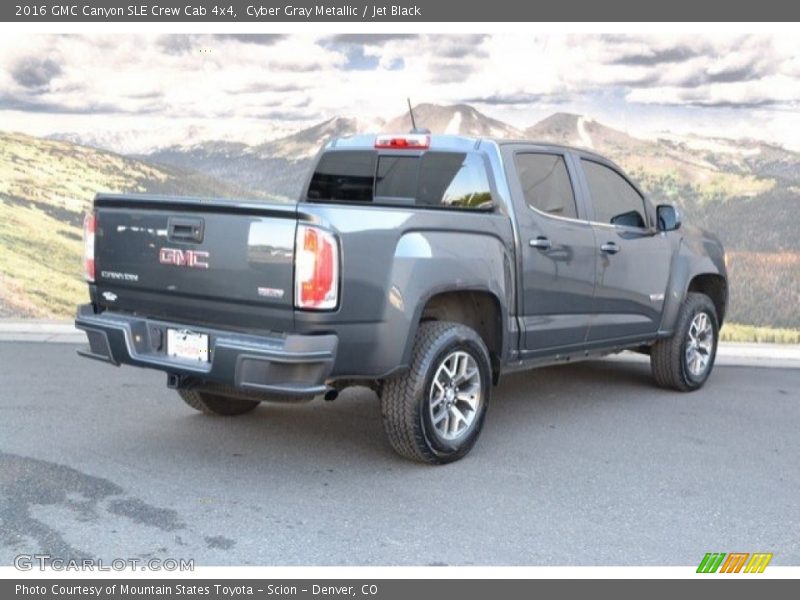 Cyber Gray Metallic / Jet Black 2016 GMC Canyon SLE Crew Cab 4x4