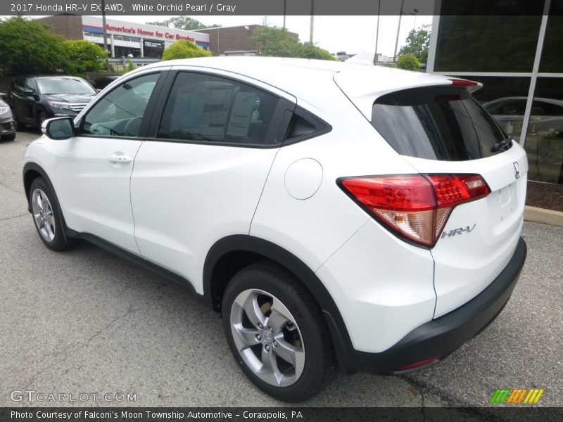 White Orchid Pearl / Gray 2017 Honda HR-V EX AWD