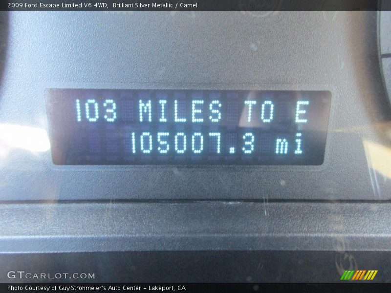 Brilliant Silver Metallic / Camel 2009 Ford Escape Limited V6 4WD