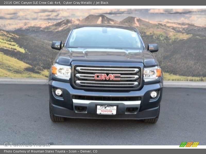 Cyber Gray Metallic / Jet Black 2016 GMC Canyon SLE Crew Cab 4x4
