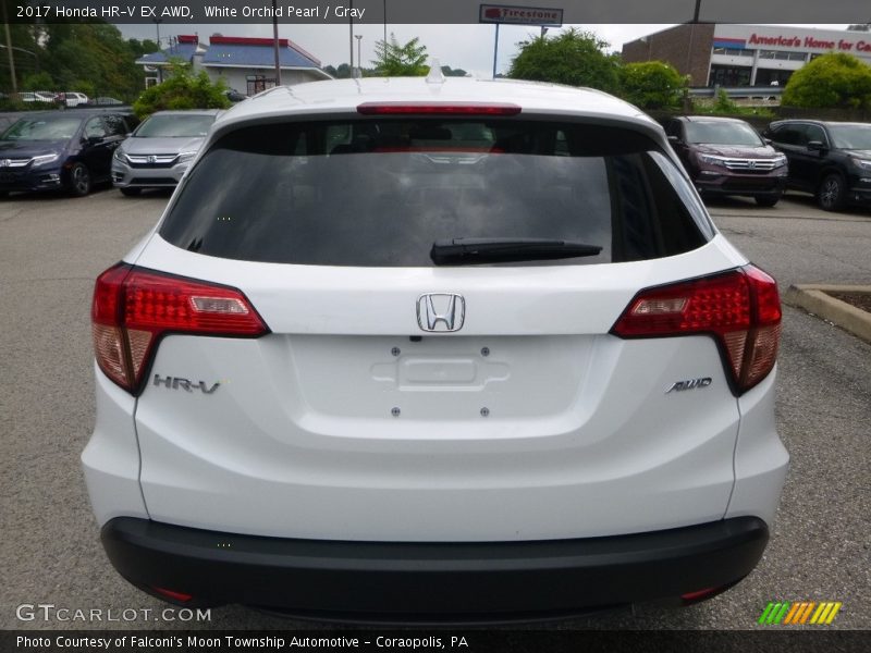 White Orchid Pearl / Gray 2017 Honda HR-V EX AWD