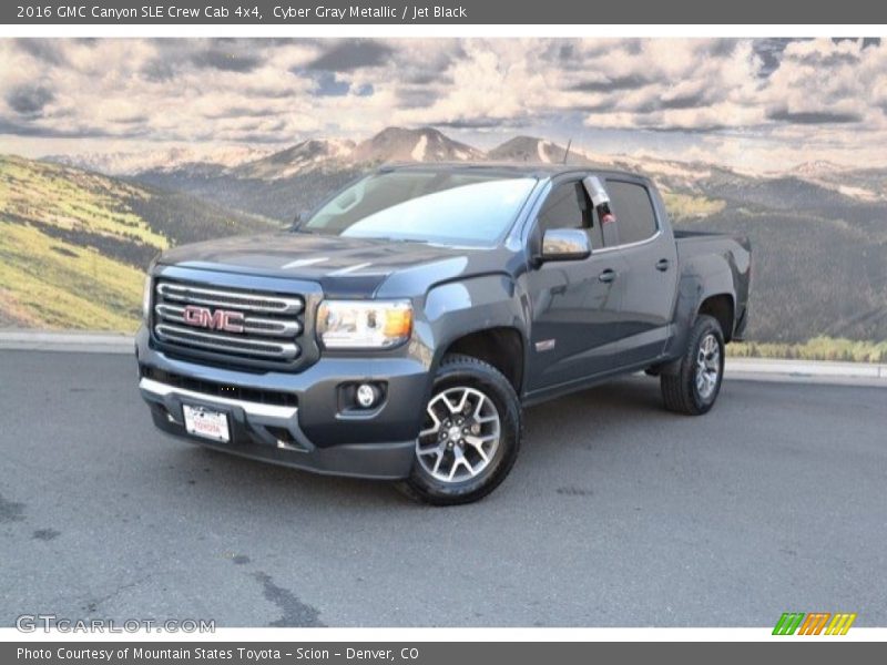 Cyber Gray Metallic / Jet Black 2016 GMC Canyon SLE Crew Cab 4x4